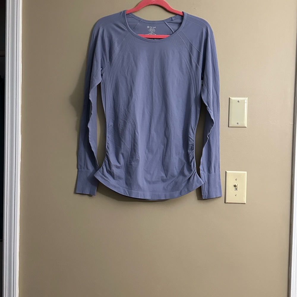 GAIAM Long Sleeve Warrior Seamless Periwinkle